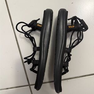 Teva Kids Black Strappy Sandals